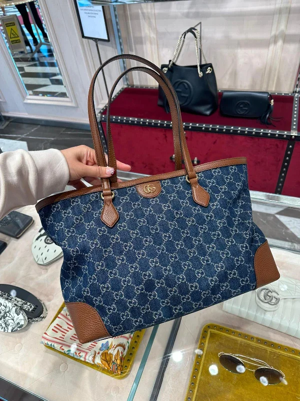 PreOrder Gucci GG denim shopping tote