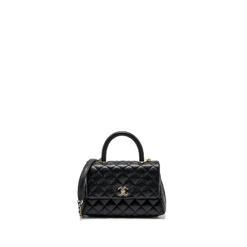 Chanel Small Coco Handle Caviar black LGHW