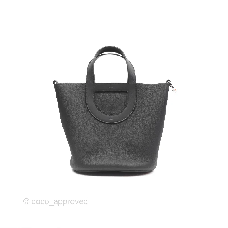 Hermès In-The-Loop 23 Noir 89 Clemence Palladium Hardware