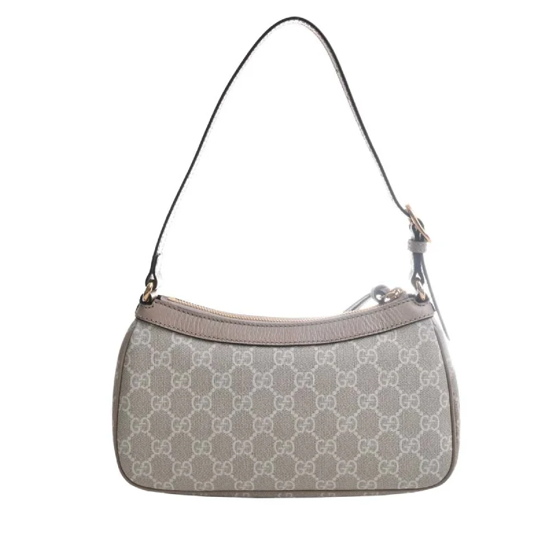 GUCCI Ophidia GG Supreme Leather Small Handbag 735145 Beige/White Women's