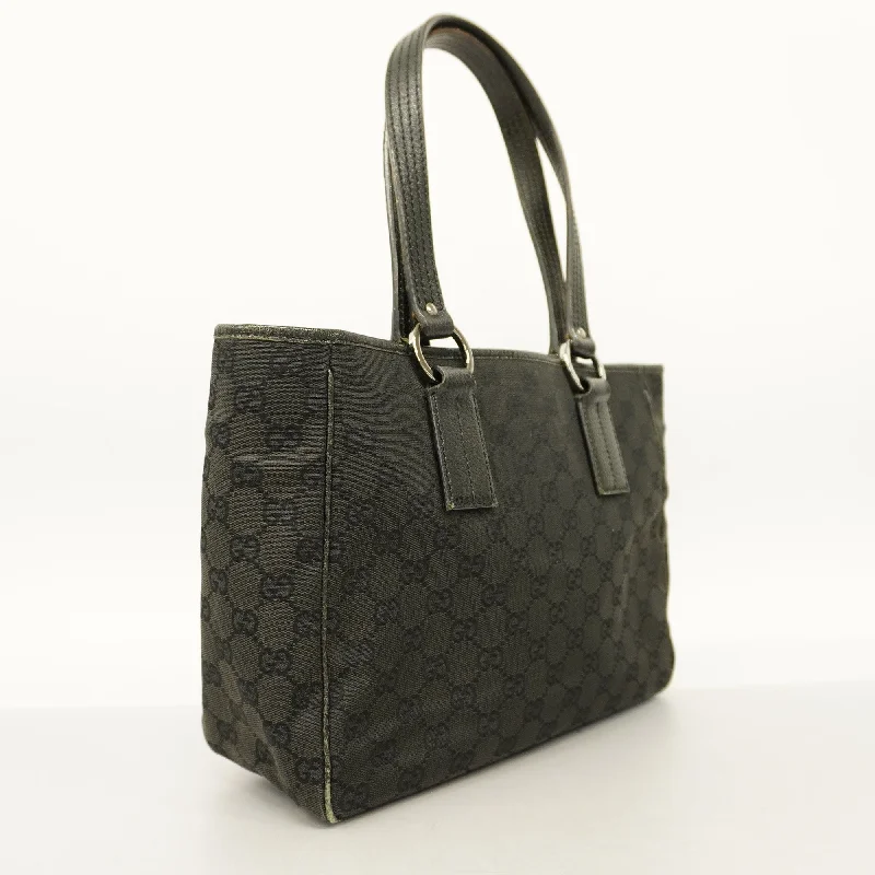 GUCCI  GG Canvas Tote Bag 113019 Women's Tote Bag Black