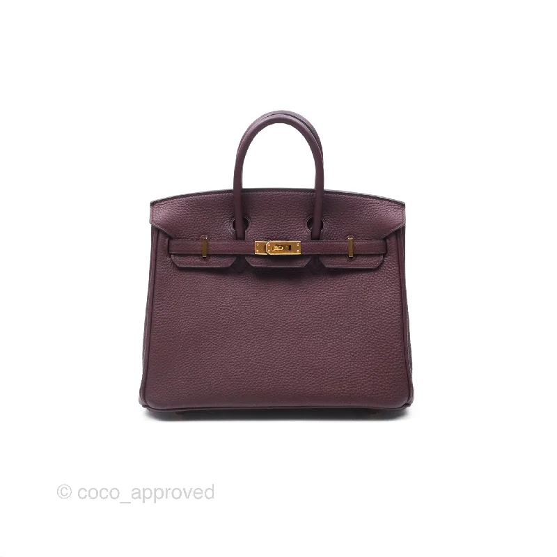 Hermès Birkin 25 Retourne Bordeaux Togo Gold Hardware