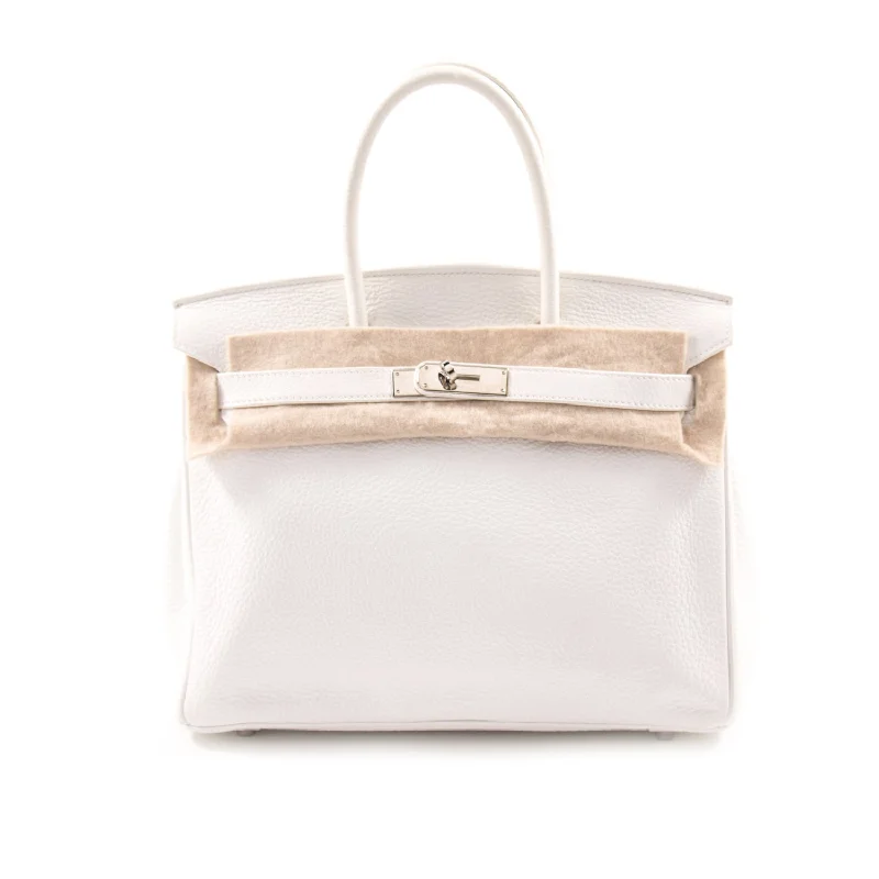 Hermès Birkin 30 White Clemence Leather