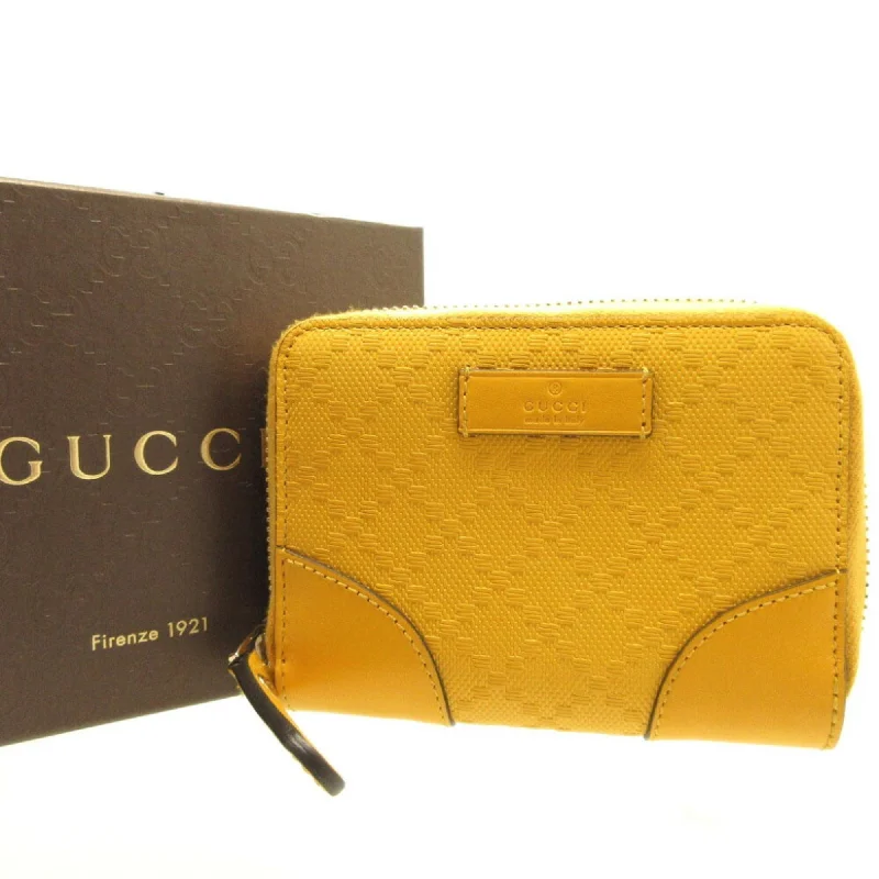 GUCCI Tiamante 354495 Leather Yellow Coin Case Card