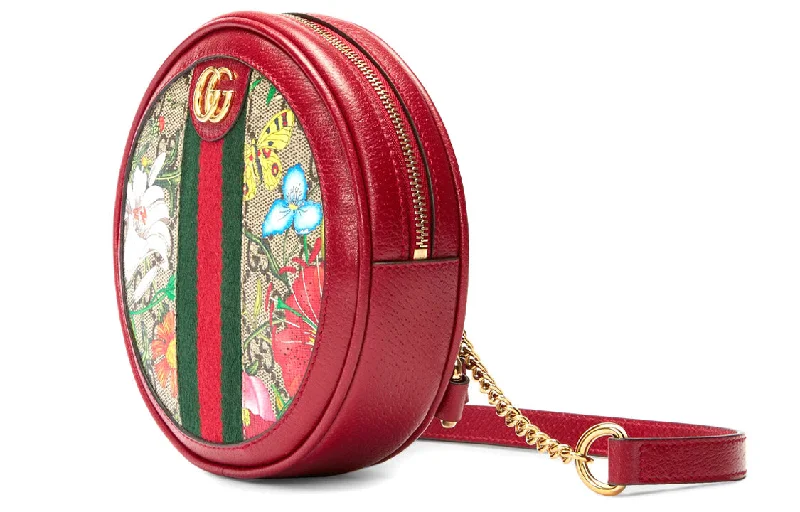 (WMNS) GUCCI Ophidia GG Flora Mini Backpack 'Red' 598661-92YBC-8722