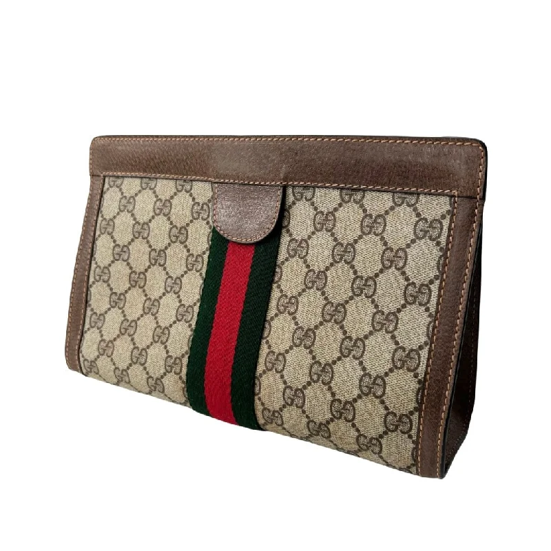 Gucci GG Supreme Web Clutch