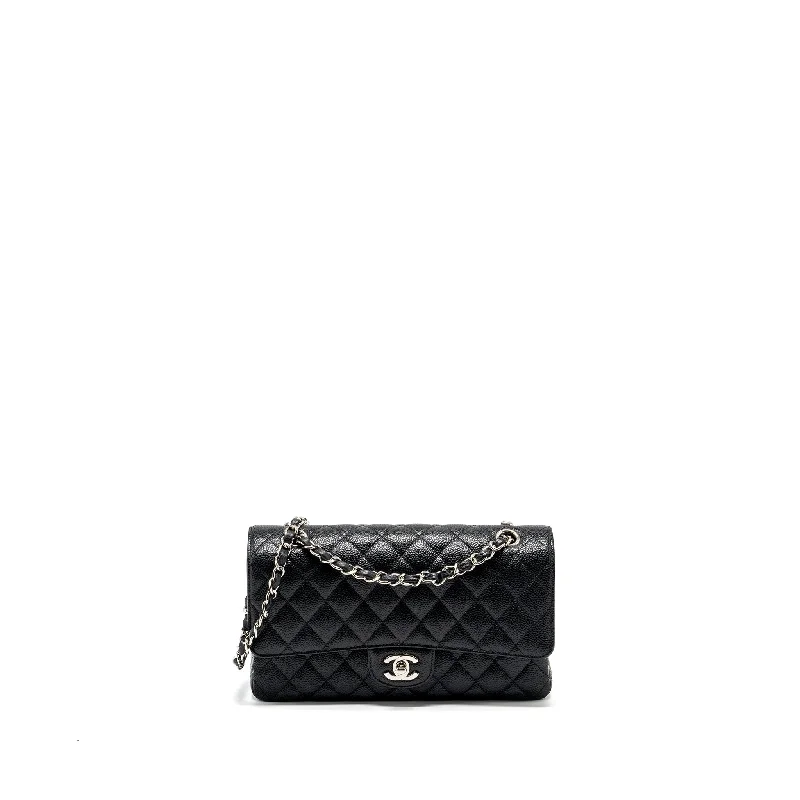 Chanel Medium Classic Double Flap Bag Caviar Black SHW