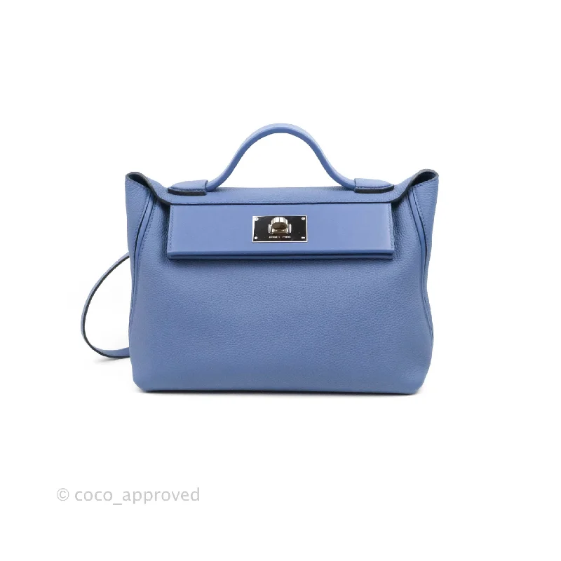 Hermès 24/24 29 Blue Brighton Togo Palladium Hardware