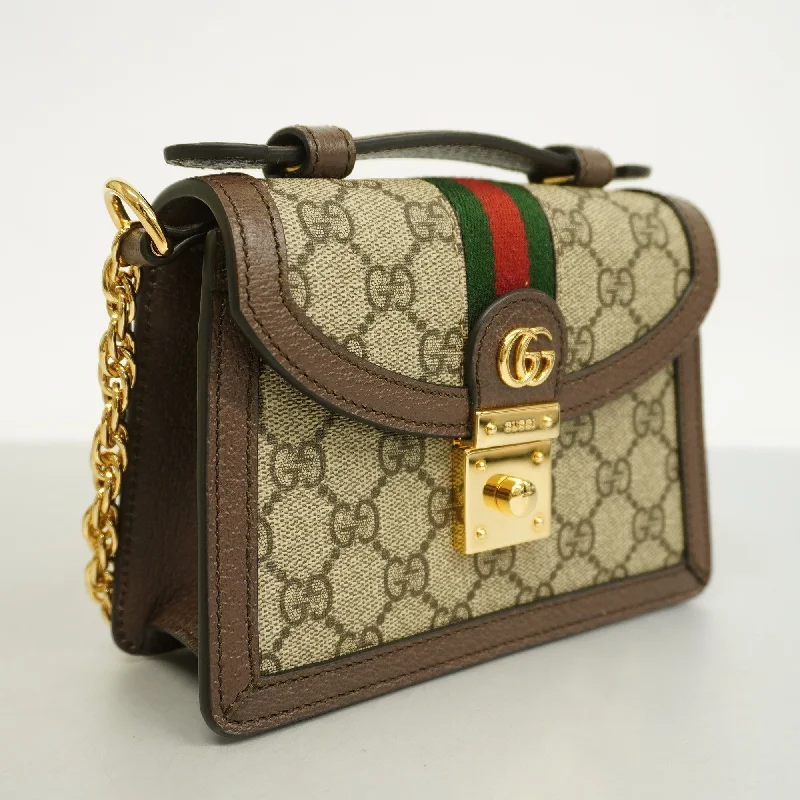 GUCCI  Sherry Line Shoulder Bag 98 02 004 Women's GG Supreme,Leather