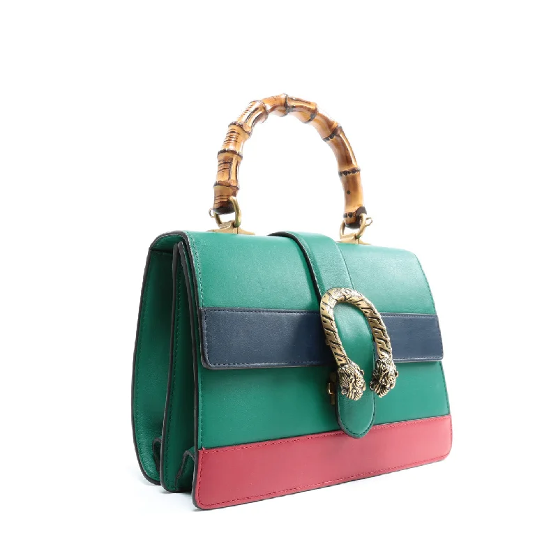 GUCCI Dionysus Medium Bamboo Top Handle - Green