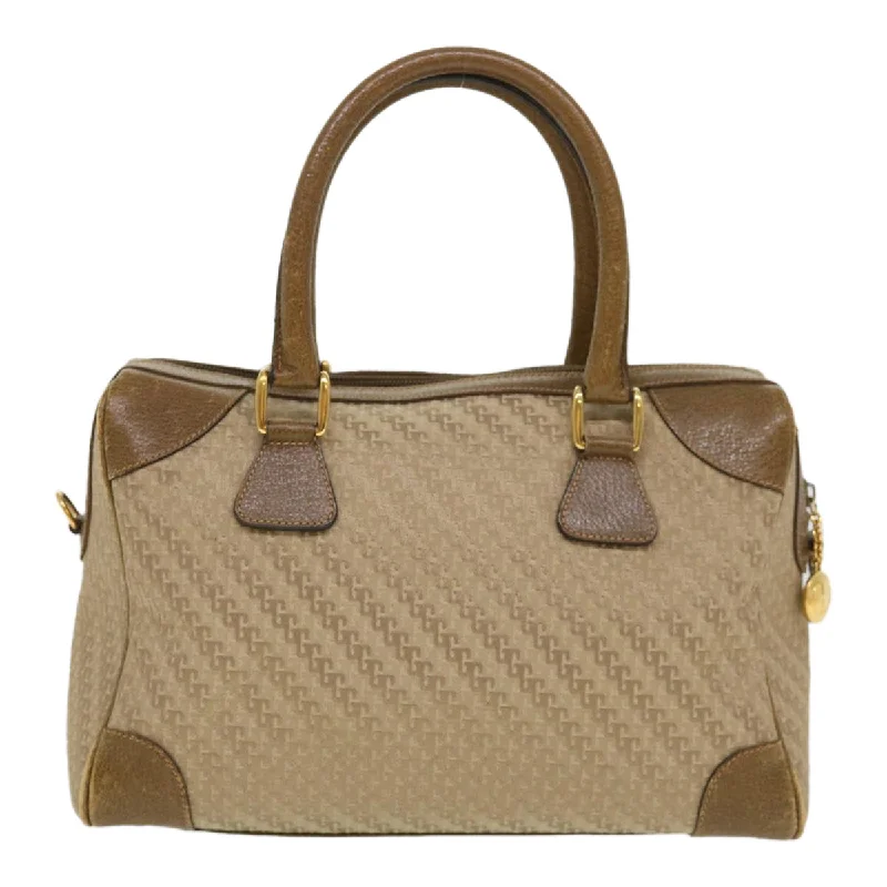 GUCCI Hand Bag Canvas 2way Beige  38861