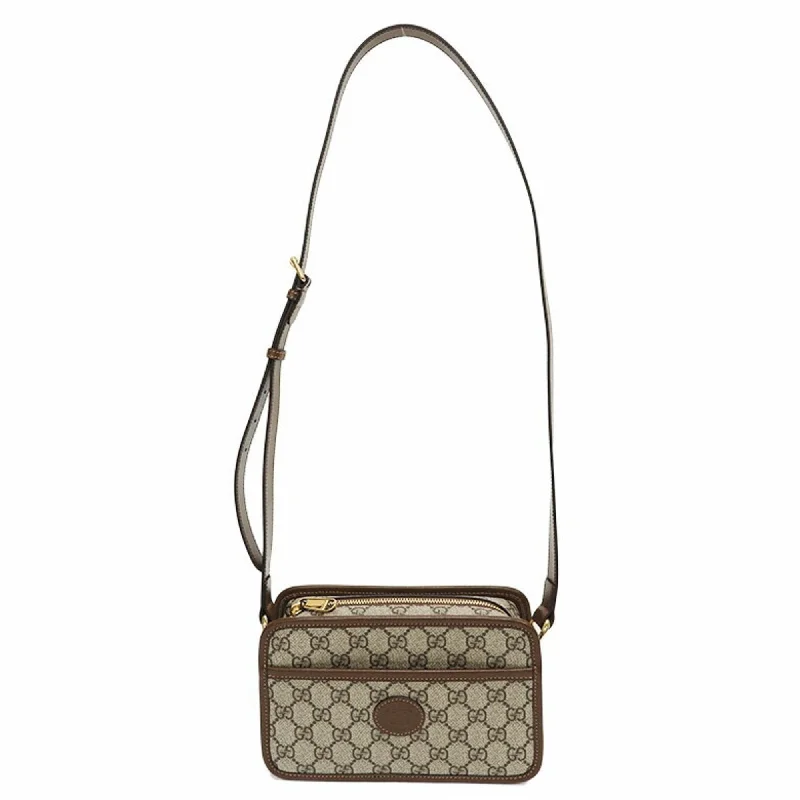 GUCCI Interlocking GG Supreme Shoulder Bag 658572 Women's