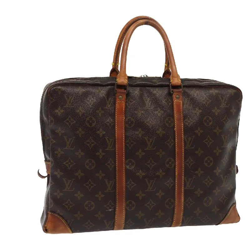 LOUIS VUITTON Monogram Porte Documents Voyage Hand Bag M53361 Auth bs15571