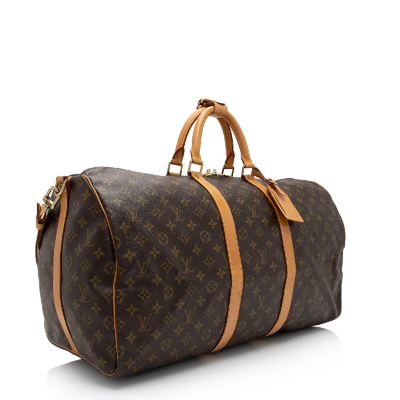 Louis Vuitton Vintage Monogram Canvas Keepall Bandouliere 55 Duffle Bag (PQTyV5)