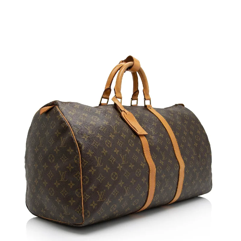 Louis Vuitton Vintage Monogram Canvas Keepall 55 Duffle Bag (YIKVeb)