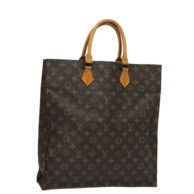 LOUIS VUITTON Monogram Sac Plat Hand Bag M51140  82090