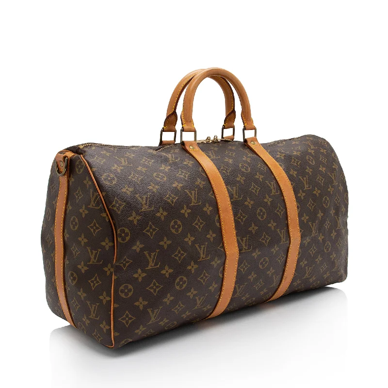 Louis Vuitton Vintage Monogram Canvas Keepall Bandouliere 50 Duffle Bag (ltytWp)