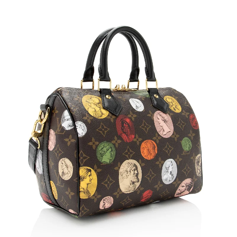 Louis Vuitton x Fornasetti Monogram Cameo Canvas Speedy Bandouliere 25 Satchel (GXLt9L)