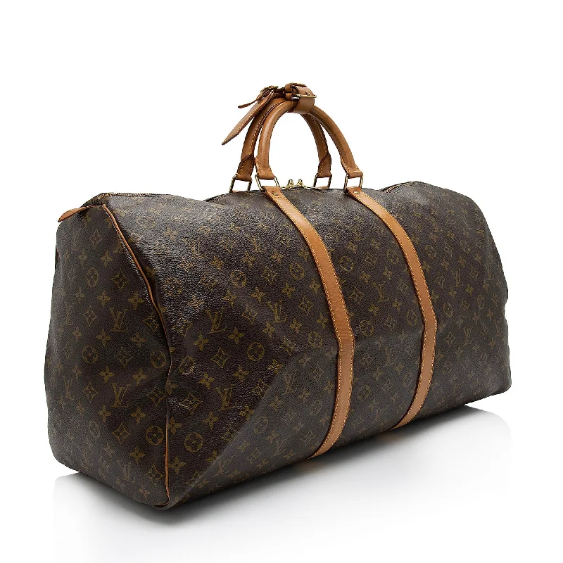 Louis Vuitton Vintage Monogram Canvas Keepall 60 Duffle Bag (A1tiFm)