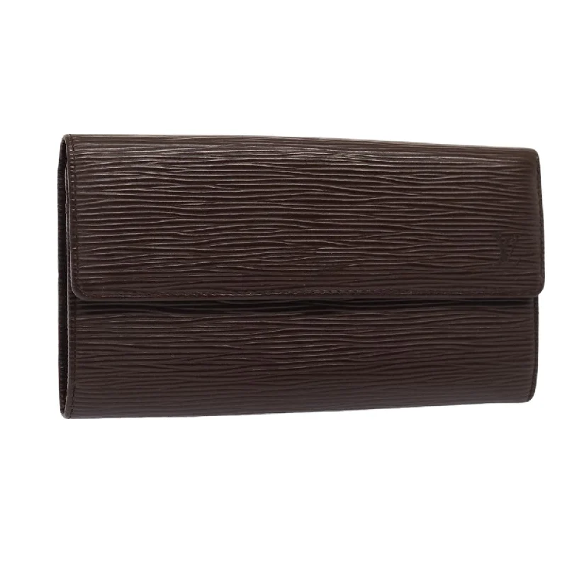 LOUIS VUITTON Epi PochettePorte Monnaie Credit Wallet Mocha M6357D  80202