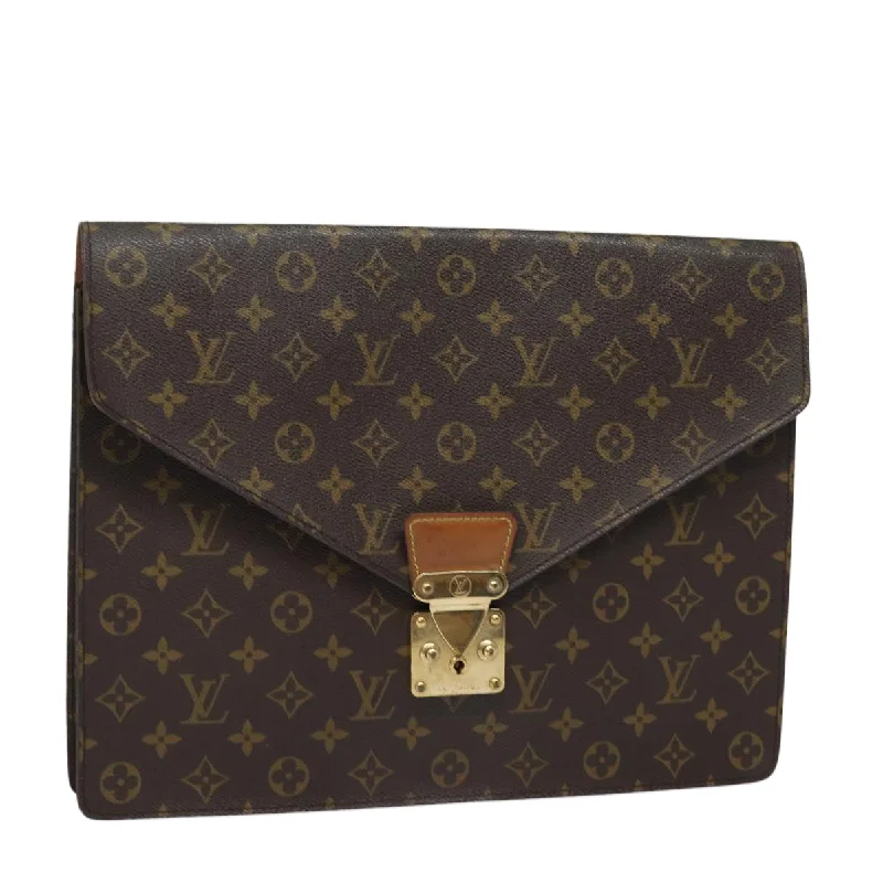 LOUIS VUITTON Monogram Porte Documents Senatur Briefcase M53335  80641