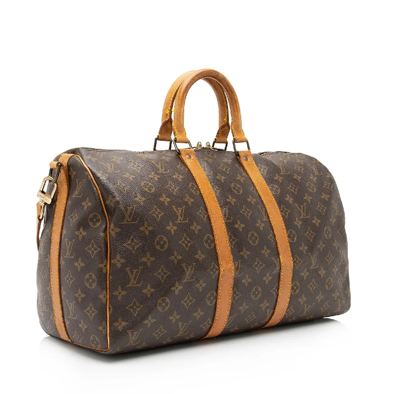 Louis Vuitton Vintage Monogram Canvas Keepall Bandouliere 45 Duffle Bag (23676)