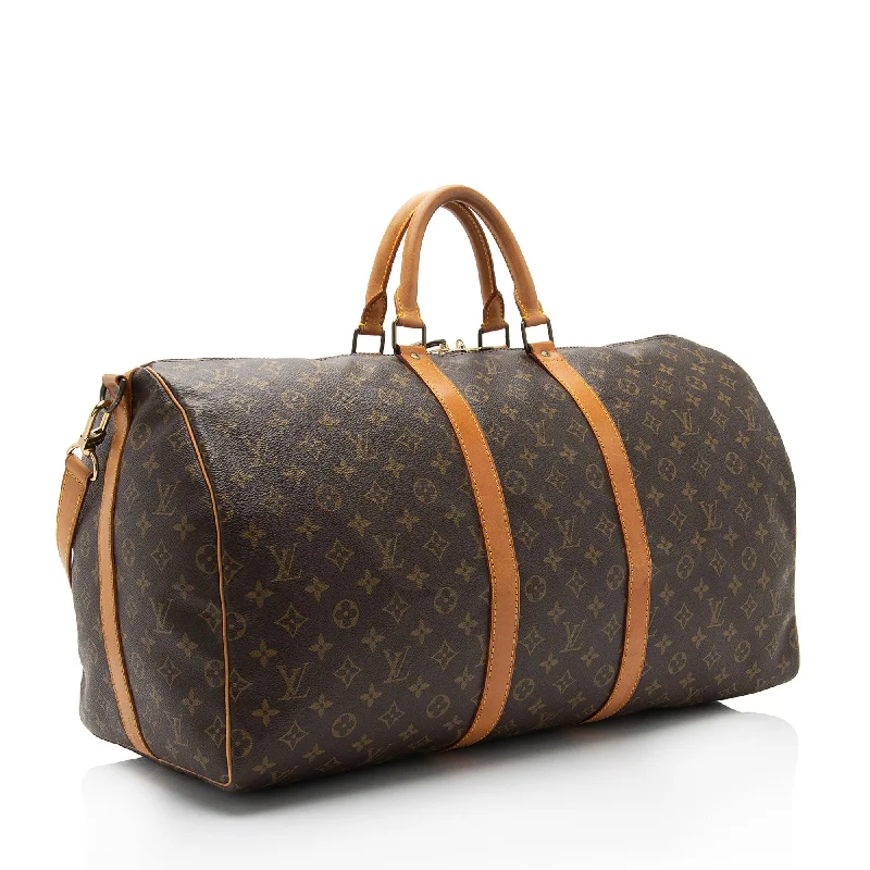 Louis Vuitton Vintage Monogram Canvas Keepall Bandouliere 55 Duffle Bag (tXtvqY)