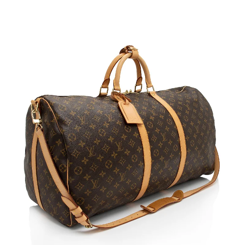 Louis Vuitton Vintage Monogram Canvas Keepall Bandouliere 60 Duffle Bag (2g6q76)