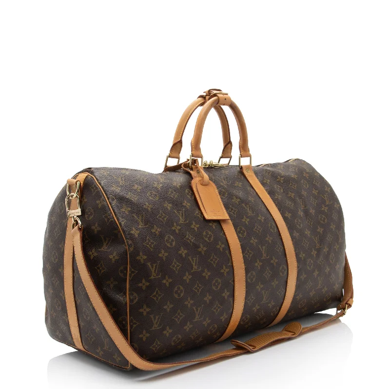 Louis Vuitton Vintage Monogram Canvas Keepall Bandouliere 55 Duffle (cC9VNm)