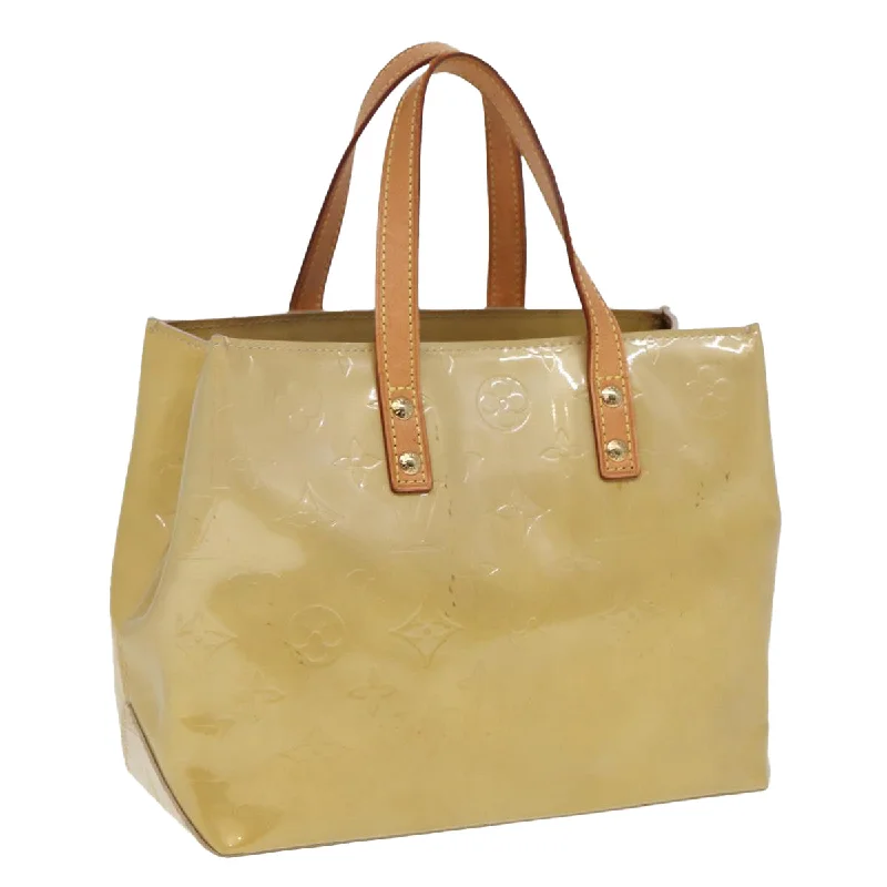 LOUIS VUITTON Monogram Vernis Reade PM Hand Bag Beige M91334  80347