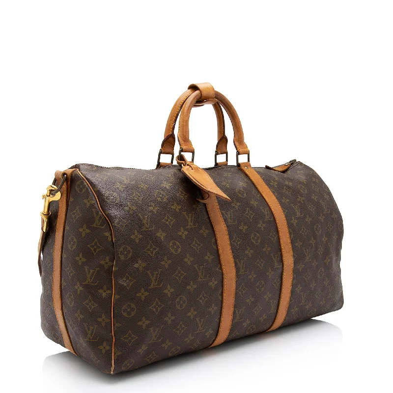 Louis Vuitton Vintage Monogram Canvas Keepall Bandouliere 50 Duffle Bag (3GGL8o)