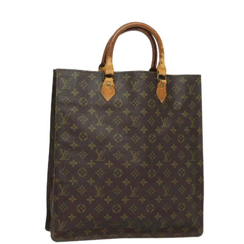 LOUIS VUITTON Monogram Sac Plat Hand Bag M51140  82089