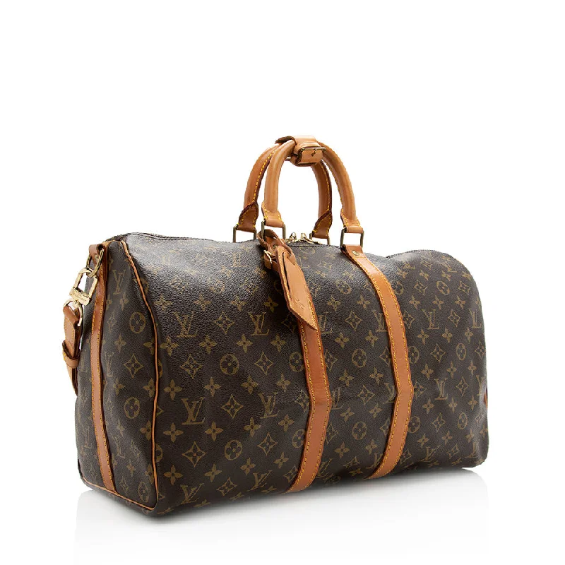 Louis Vuitton Vintage Monogram Canvas Keepall Bandouliere 45 Duffel Bag (20812)