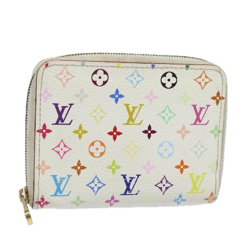 LOUIS VUITTON Monogram Multicolor Zippy Coin Purse White M93741  81226