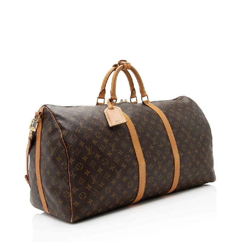 Louis Vuitton Vintage Monogram Canvas Keepall Bandouliere 60 Duffel Bag (21276)