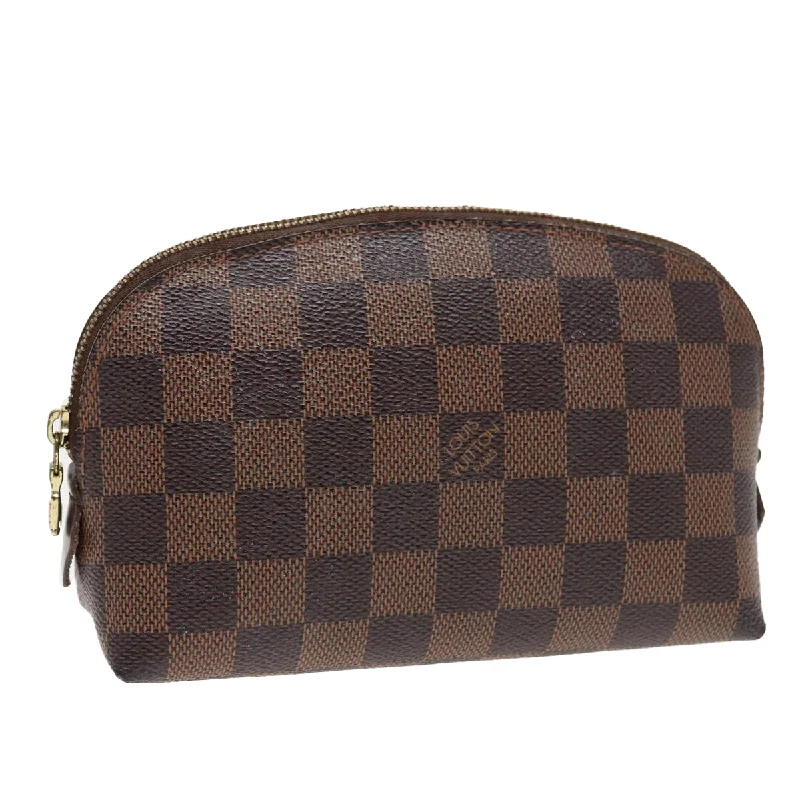 LOUIS VUITTON Damier Ebene Pochette Cosmetic PM Pouch N47516  80670