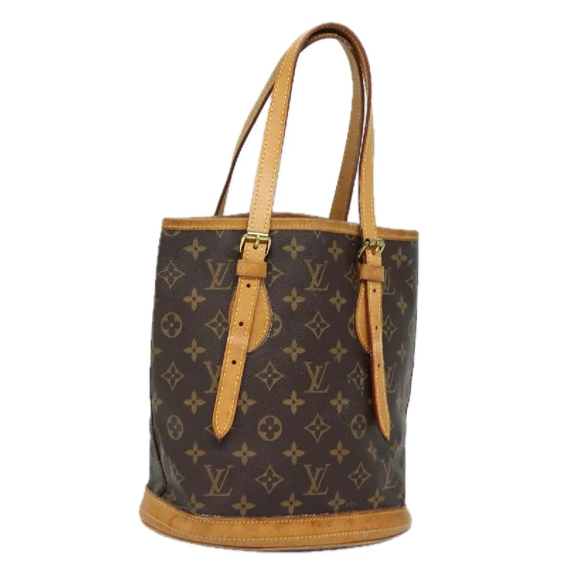 LOUIS VUITTON Monogram Bucket PM Shoulder Bag M42238  yk13346