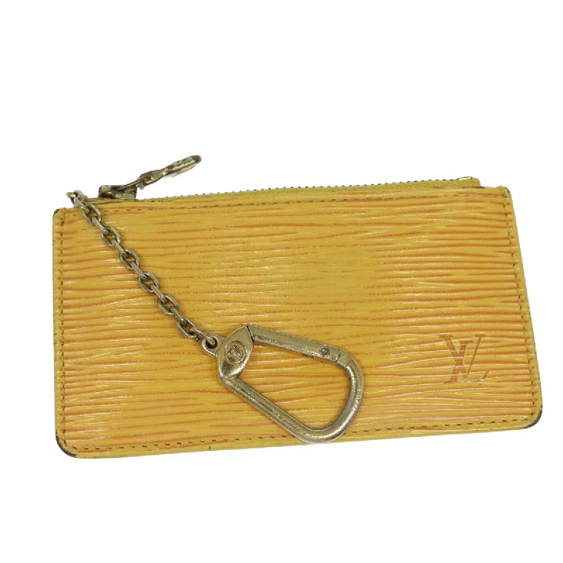 LOUIS VUITTON Epi Pochette Cles Coin Purse Yellow M63809  80432