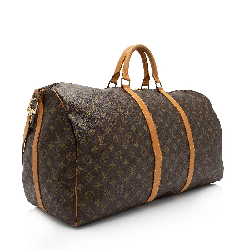 Louis Vuitton Vintage Monogram Canvas Keepall Bandouliere 60 Duffle Bag (sySr8G)