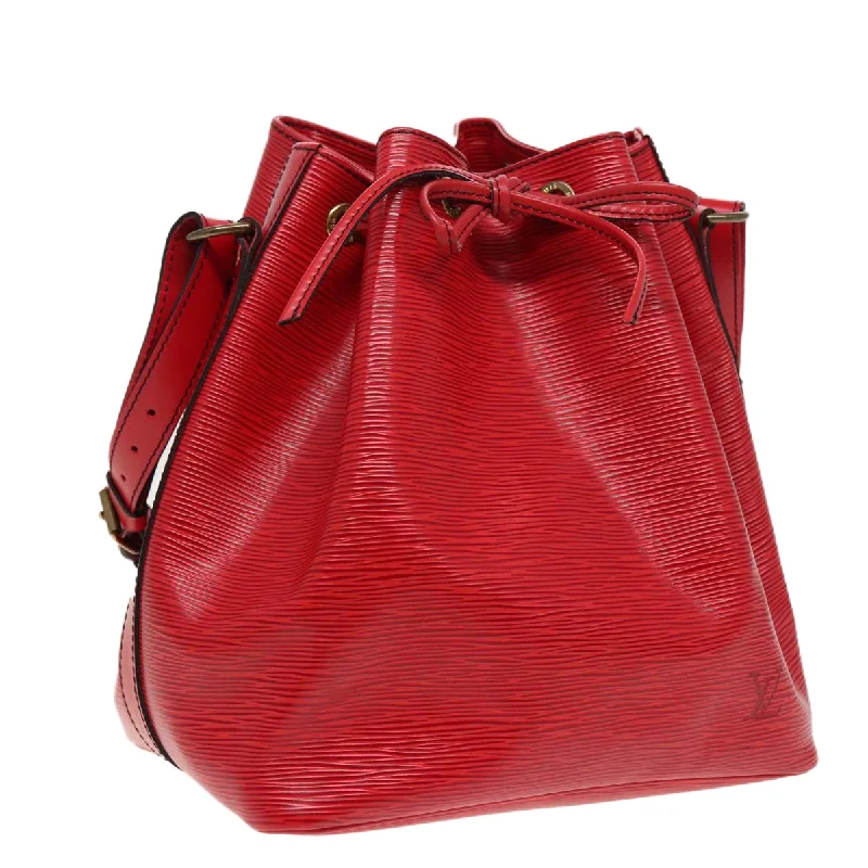 LOUIS VUITTON Epi Petit Noe Shoulder Bag Red M44107  ep4765