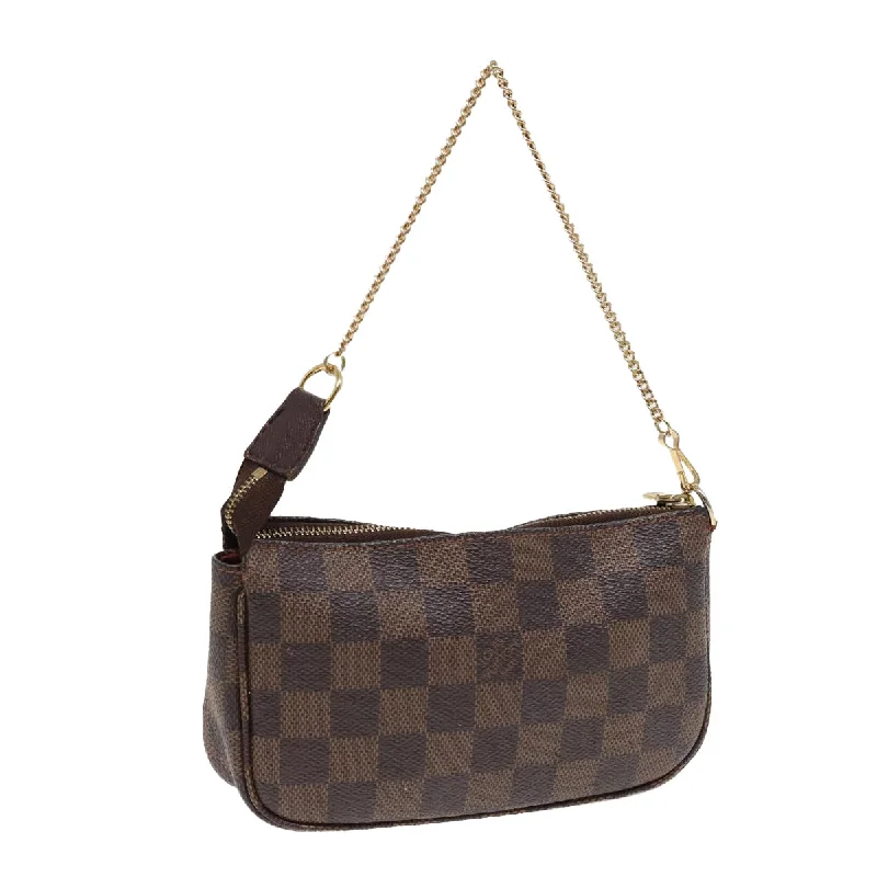 LOUIS VUITTON Damier Ebene Mini Pochette Accessoires Pouch N58009  80756