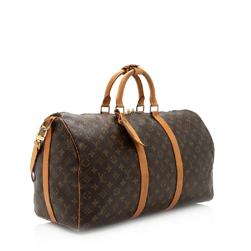 Louis Vuitton Vintage Monogram Canvas Keepall Bandouliere 50 Duffel Bag (20375)