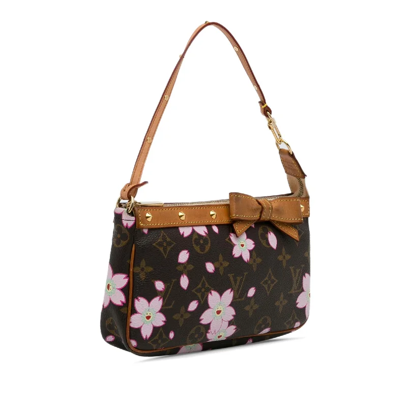 Louis Vuitton x Takashi Murakami Monogram Cherry Blossom Pochette Accessoires (7sO3pP)